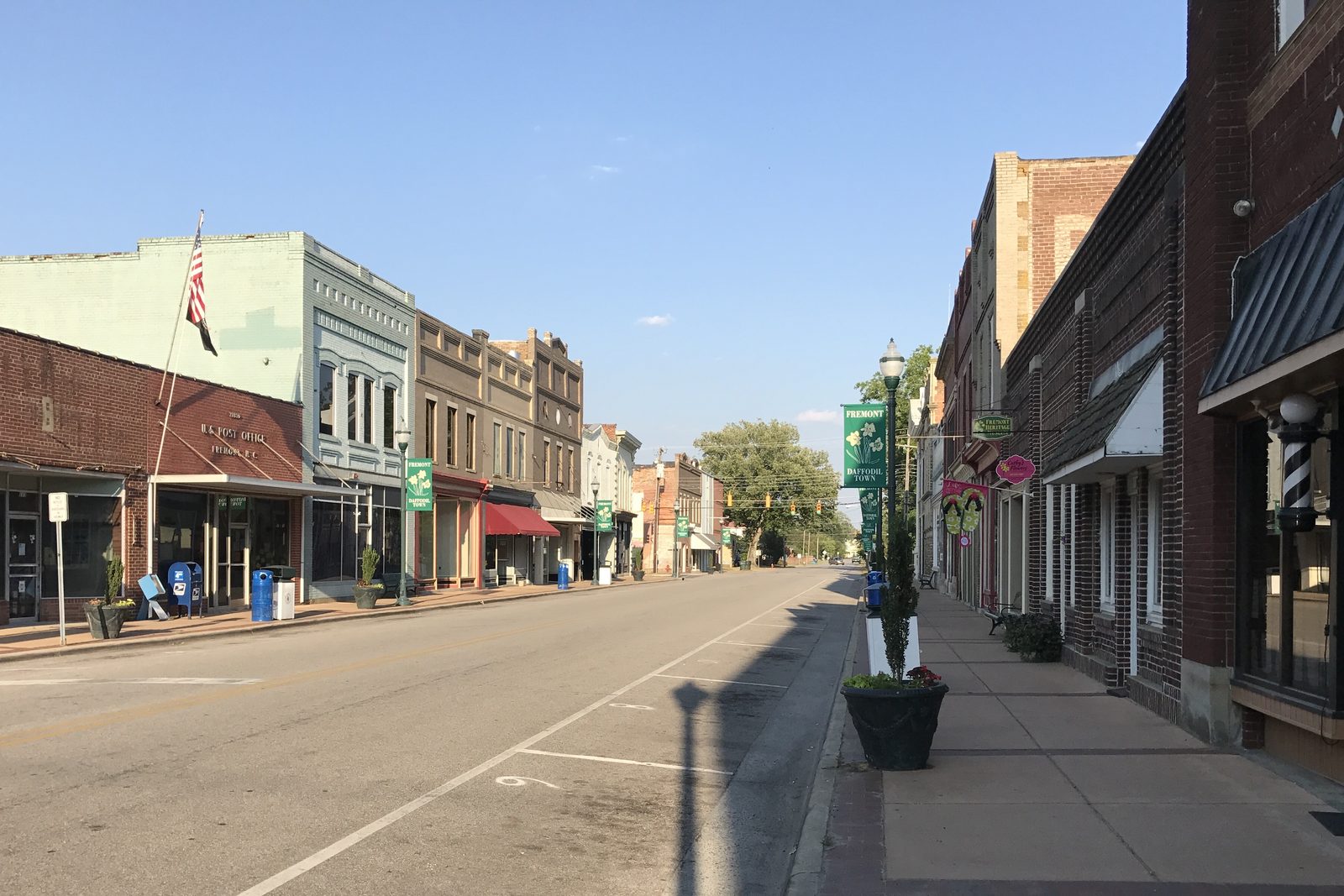 Historic Main Street in downtown Fremont, North Carolina - Self Storage Goldsboro