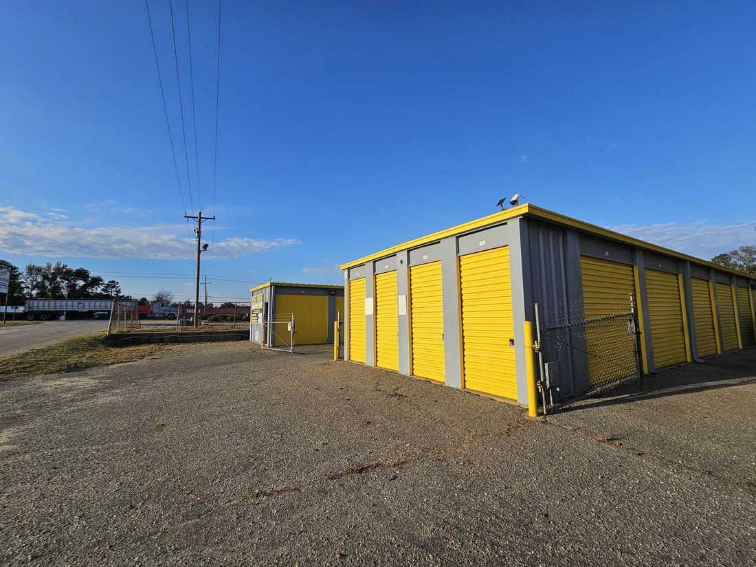 Drive-up storage units at Self Storage Goldsboro US-117