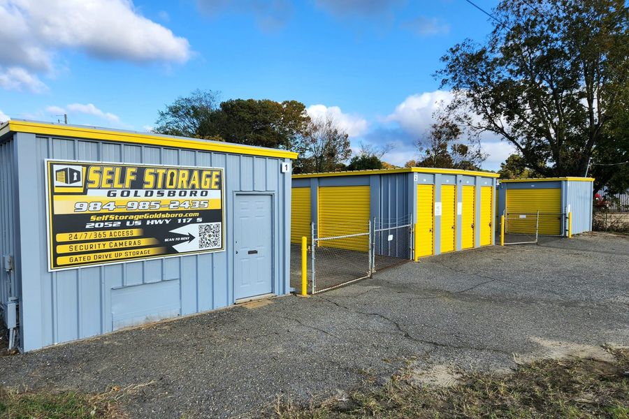 Self Storage Goldsboro US-117 facility sign at 2052 US Highway 117 S